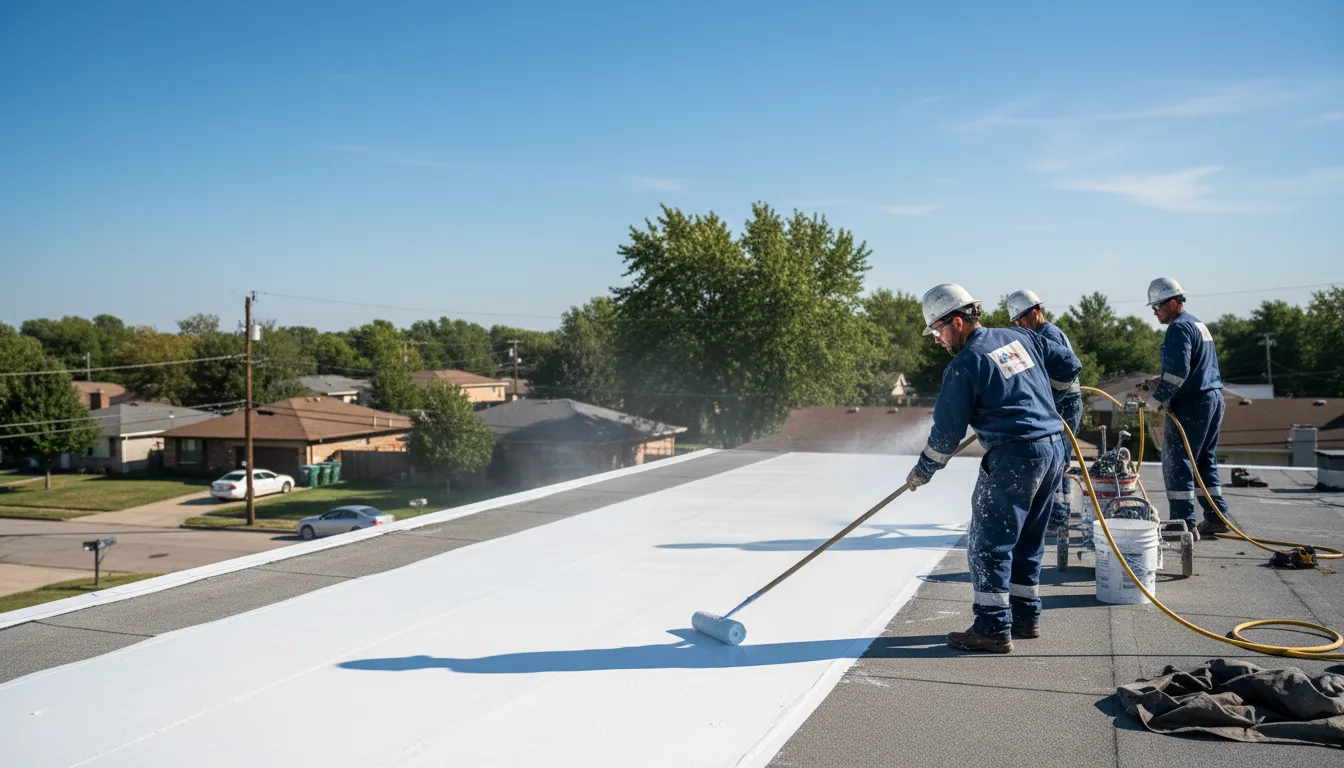 Commercial roof coating in Plainville, KS near me
